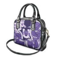 Utah State Polynesian Heritage Shoulder Handbag Floral Tribal Pattern Tropical Flowers