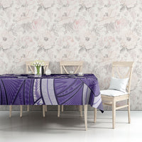 Utah State Polynesian Heritage Tablecloth Floral Tribal Pattern Tropical Flowers