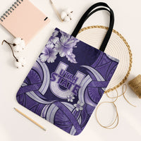 Utah State Polynesian Heritage Tote Bag Floral Tribal Pattern Tropical Flowers