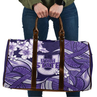 Utah State Polynesian Heritage Travel Bag Floral Tribal Pattern Tropical Flowers