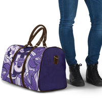 Utah State Polynesian Heritage Travel Bag Floral Tribal Pattern Tropical Flowers