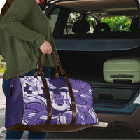 Utah State Polynesian Heritage Travel Bag Floral Tribal Pattern Tropical Flowers