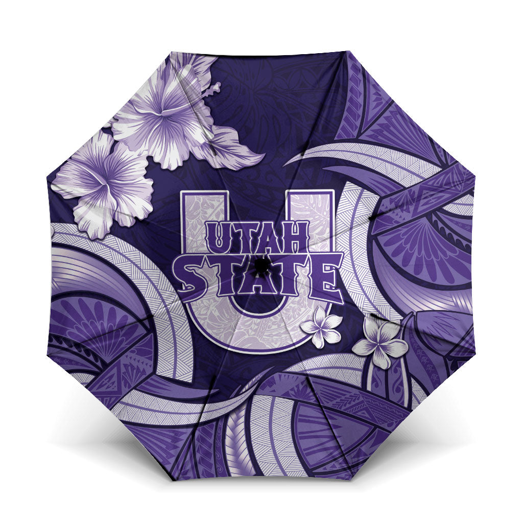 Utah State Polynesian Heritage Umbrella Floral Tribal Pattern Tropical Flowers