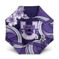 Utah State Polynesian Heritage Umbrella Floral Tribal Pattern Tropical Flowers
