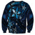 Hawaii Makahiki Season Sweatshirt Floral Tribal Tattoo Blue Galaxy