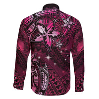 Hawaii Makahiki Season Family Matching Puletasi and Hawaiian Shirt Floral Tribal Tattoo Pink Galaxy