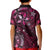 Hawaii Makahiki Season Kid Polo Shirt Floral Tribal Tattoo Pink Galaxy