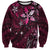Hawaii Makahiki Season Sweatshirt Floral Tribal Tattoo Pink Galaxy