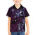 Hawaii Makahiki Season Kid Hawaiian Shirt Floral Tribal Tattoo Purple Galaxy