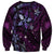 Hawaii Makahiki Season Sweatshirt Floral Tribal Tattoo Purple Galaxy