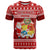 Personalized Tonga Christmas T Shirt Kilisimasi Fiefia Santas Coat Of Arms LT05 Red - Polynesian Pride