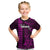Personalized Hawaii Hauoli Makahiki Hou Kid T Shirt Lono Hawaiian God Kakau Polynesian Tribal Pink LT05 Pink - Polynesian Pride