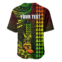 Personalized Hawaii Hauoli Makahiki Hou Baseball Jersey Lono Hawaiian God Kakau Polynesian Tribal Reggae LT05 - Polynesian Pride