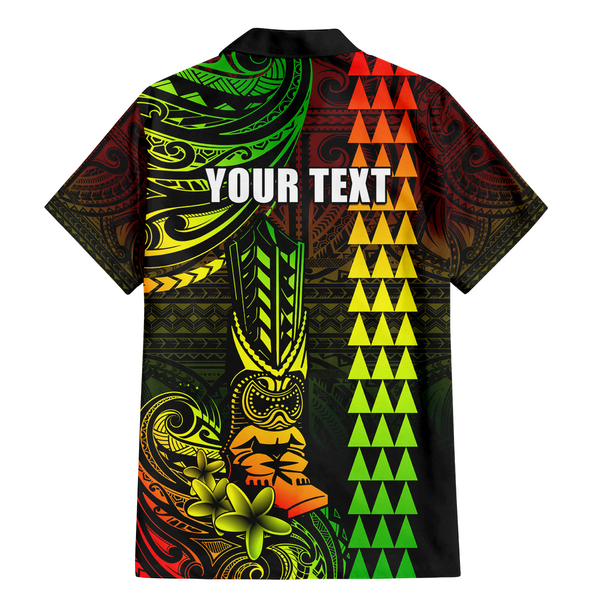 Personalized Hawaii Hauoli Makahiki Hou Family Matching Mermaid Dress and Hawaiian Shirt Lono Hawaiian God Kakau Polynesian Tribal Reggae LT05 - Polynesian Pride