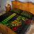 Hawaii Hauoli Makahiki Hou Quilt Bed Set Lono Hawaiian God Kakau Polynesian Tribal Reggae LT05 - Polynesian Pride