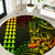 Hawaii Hauoli Makahiki Hou Round Carpet Lono Hawaiian God Kakau Polynesian Tribal Reggae LT05 Reggae - Polynesian Pride