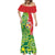 Custom Tonga Australia Rugby Mermaid Dress Kangaroos And Tonga Mate Maa Together