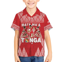 Custom Tonga Rugby Kid Hawaiian Shirt Tonga Mate Ma'a Take The Lead