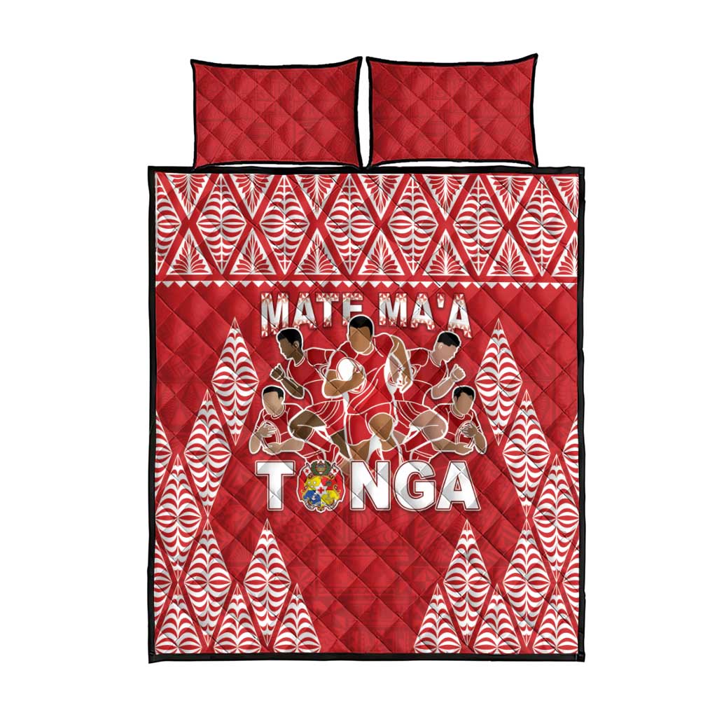 Tonga Rugby Quilt Bed Set Tonga Mate Ma'a Take The Lead