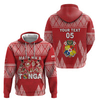 Custom Tonga Rugby Zip Hoodie Tonga Mate Ma'a Take The Lead LT05 - Polynesian Pride