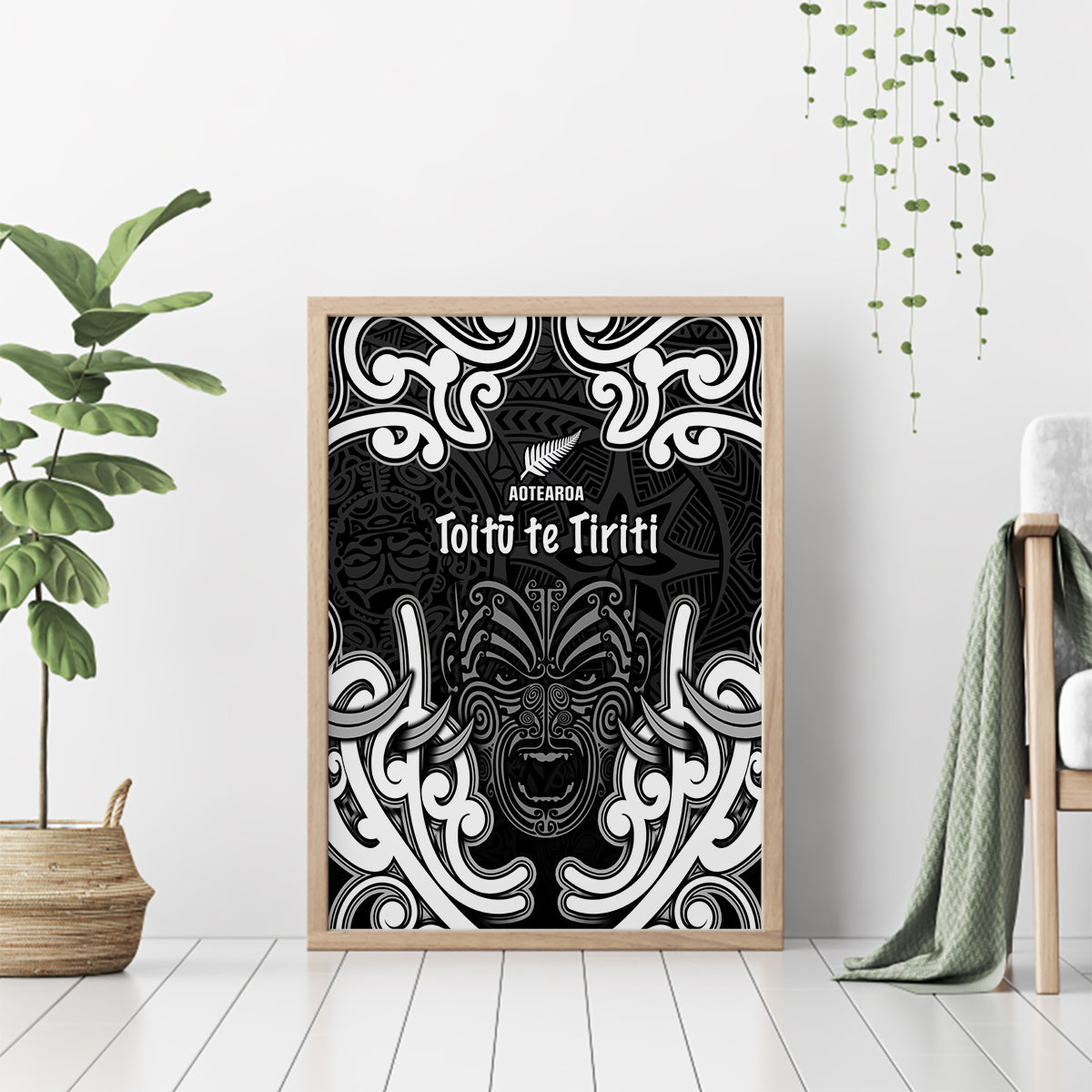 Aotearoa Canvas Wall Art Toitu Te Tiriti O Waitangi LT05 - Polynesian Pride