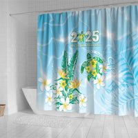 2025 Aloha Hawaii Shower Curtain Tropical Flowers And Honu