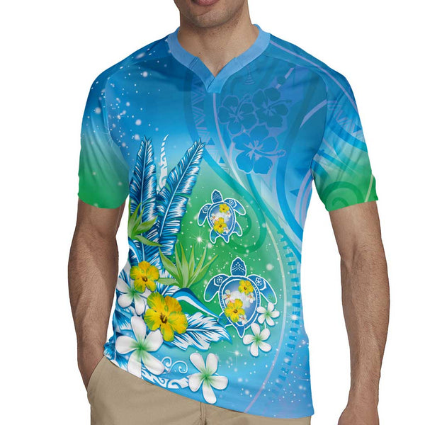 Hawaii Turtle Baseball Jersey Hawaiian Flowers Version Red Elegant LT13