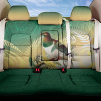 New Zealand Pigeon Kereru Back Car Seat Cover Maori Fern Art Green Gradient - Polynesian Pride
