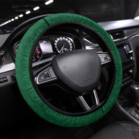 New Zealand Pigeon Kereru Steering Wheel Cover Maori Fern Art Green Gradient - Polynesian Pride