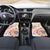 Happy Holi Festival Car Mats Rangoli With Polynesian Pattern LT05 Set 2pcs - Front White - Polynesian Pride