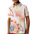 Happy Holi Festival Kid Polo Shirt Rangoli With Polynesian Pattern LT05 Kid White - Polynesian Pride