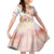 Happy Holi Festival Kid Short Sleeve Dress Rangoli With Polynesian Pattern LT05 KID White - Polynesian Pride
