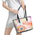 Happy Holi Festival Leather Tote Bag Rangoli With Polynesian Pattern LT05 - Polynesian Pride
