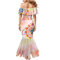 Happy Holi Festival Mermaid Dress Rangoli With Polynesian Pattern LT05 - Polynesian Pride