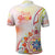 Happy Holi Festival Polo Shirt Rangoli With Polynesian Pattern LT05 - Polynesian Pride