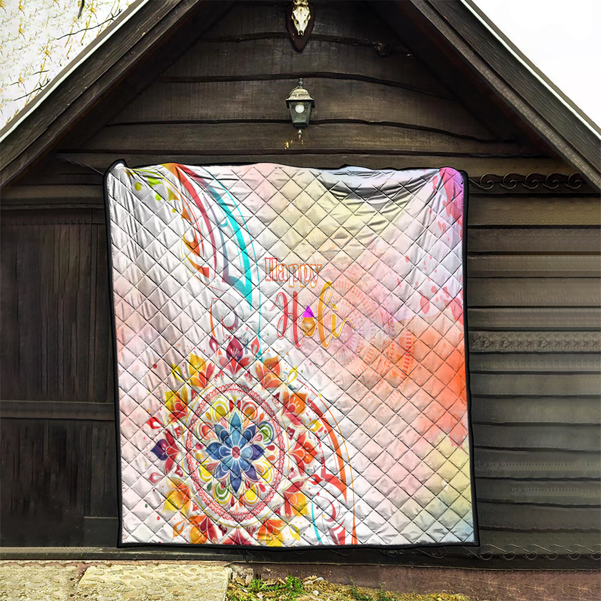 Happy Holi Festival Quilt Rangoli With Polynesian Pattern LT05 - Polynesian Pride