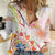 Happy Holi Festival Women Casual Shirt Rangoli With Polynesian Pattern LT05 Female White - Polynesian Pride