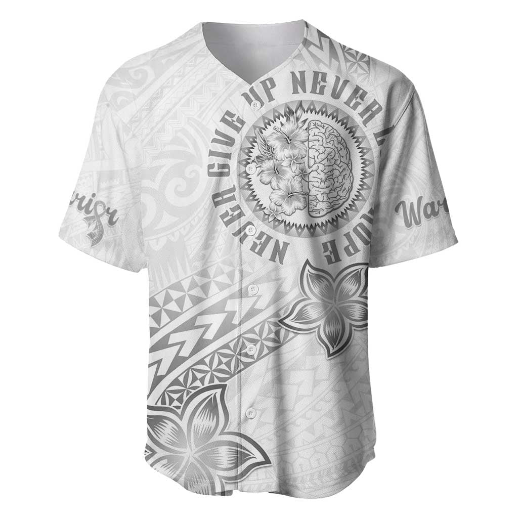 Brain Cancer Warrior Baseball Jersey Never Give Up