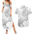 Brain Cancer Warrior Couples Matching Summer Maxi Dress and Hawaiian Shirt Never Give Up