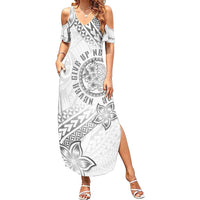 Brain Cancer Warrior Family Matching Summer Maxi Dress and Hawaiian Shirt Never Give Up