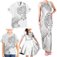 Brain Cancer Warrior Family Matching Tank Maxi Dress and Hawaiian Shirt Never Give Up