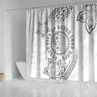 Brain Cancer Warrior Shower Curtain Never Give Up LT05 - Polynesian Pride
