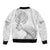 Brain Cancer Warrior Sleeve Zip Bomber Jacket Never Give Up