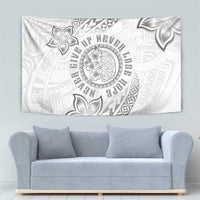 Brain Cancer Warrior Tapestry Never Give Up