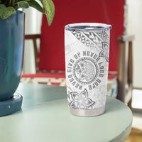 Brain Cancer Warrior Tumbler Cup Never Give Up