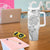 Brain Cancer Warrior Tumbler With Handle Never Give Up