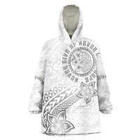 Brain Cancer Warrior Wearable Blanket Hoodie Never Give Up