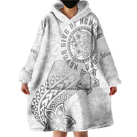 Brain Cancer Warrior Wearable Blanket Hoodie Never Give Up