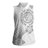 Brain Cancer Warrior Women Sleeveless Polo Shirt Never Give Up