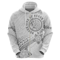 Brain Cancer Warrior Zip Hoodie Never Give Up LT05 - Polynesian Pride